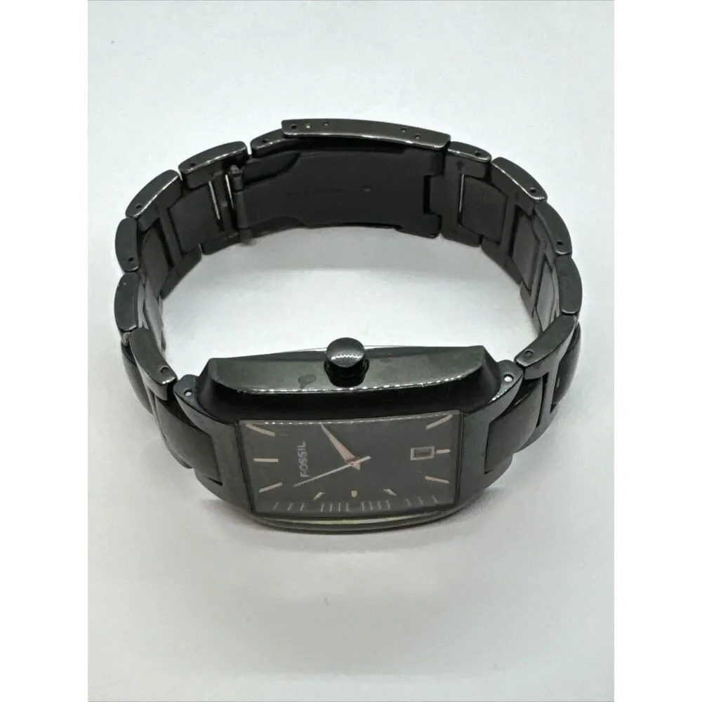 Fossil FS4120 Men's Black Stainless Steel Analog Dial Quartz Wrist Watch JNA343